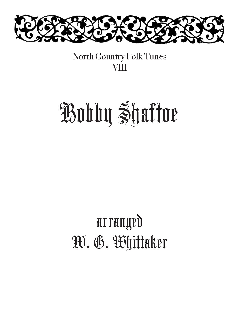 Bobby Shaftoe - Choir Script PDF Thumbnail