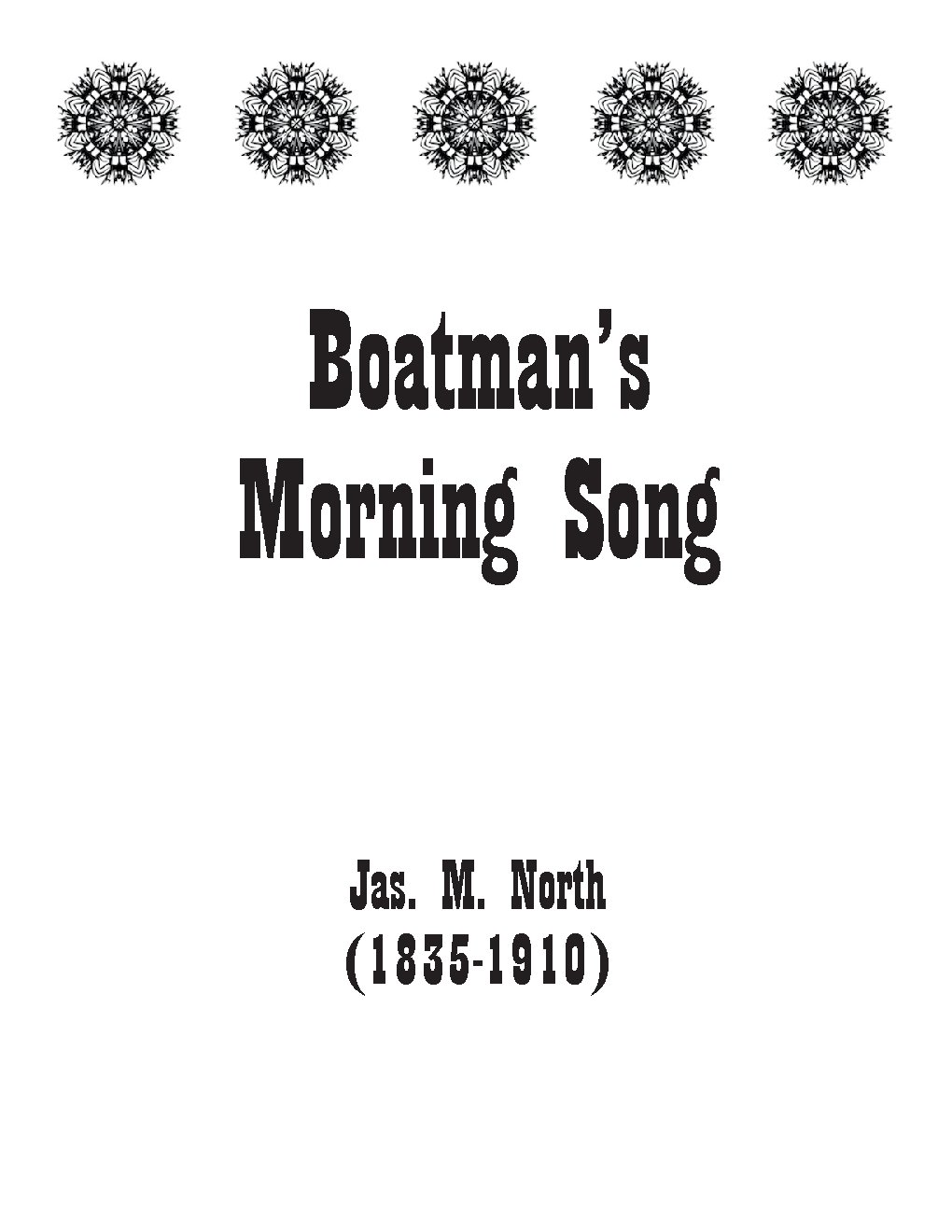 Boatman’s morning song - Choir Script PDF Thumbnail