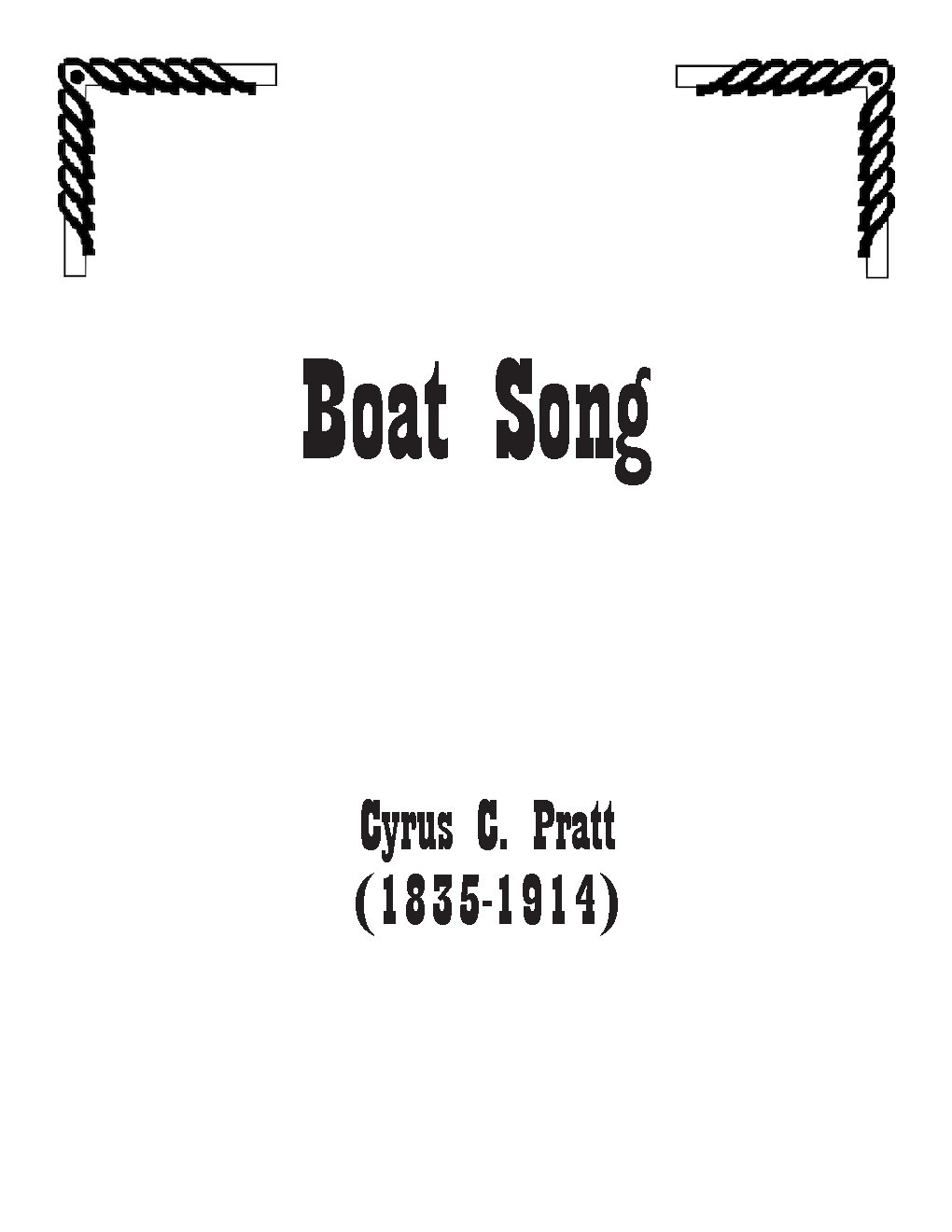 Boat song