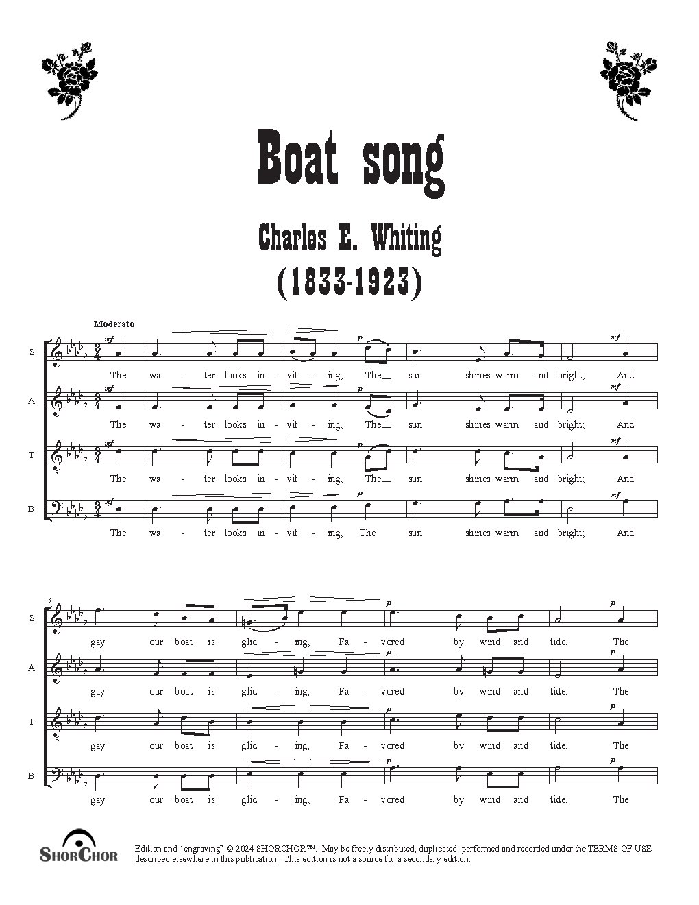 Boat song - Choir Script PDF Thumbnail