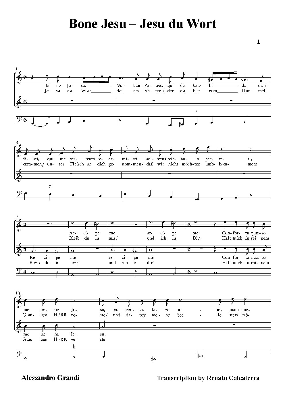 Bone Jesu - Jesu du Wort