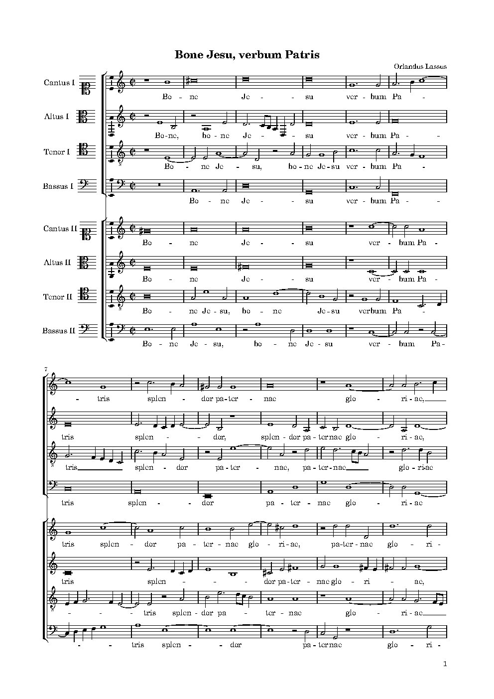 Bone Jesu verbum Patris