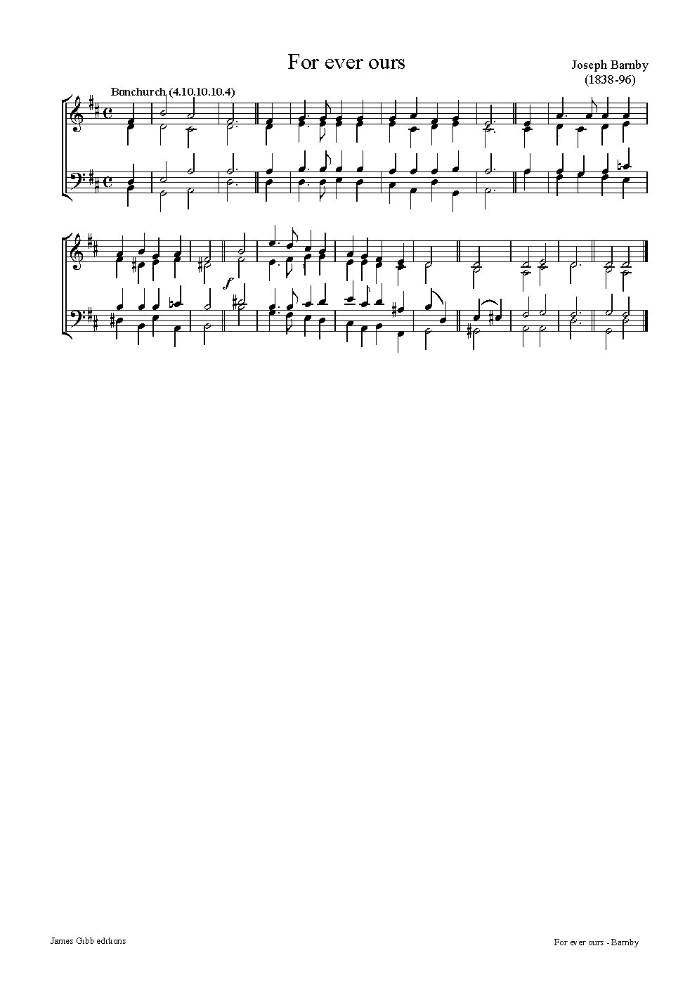 Bonchurch - Choir Script PDF Thumbnail