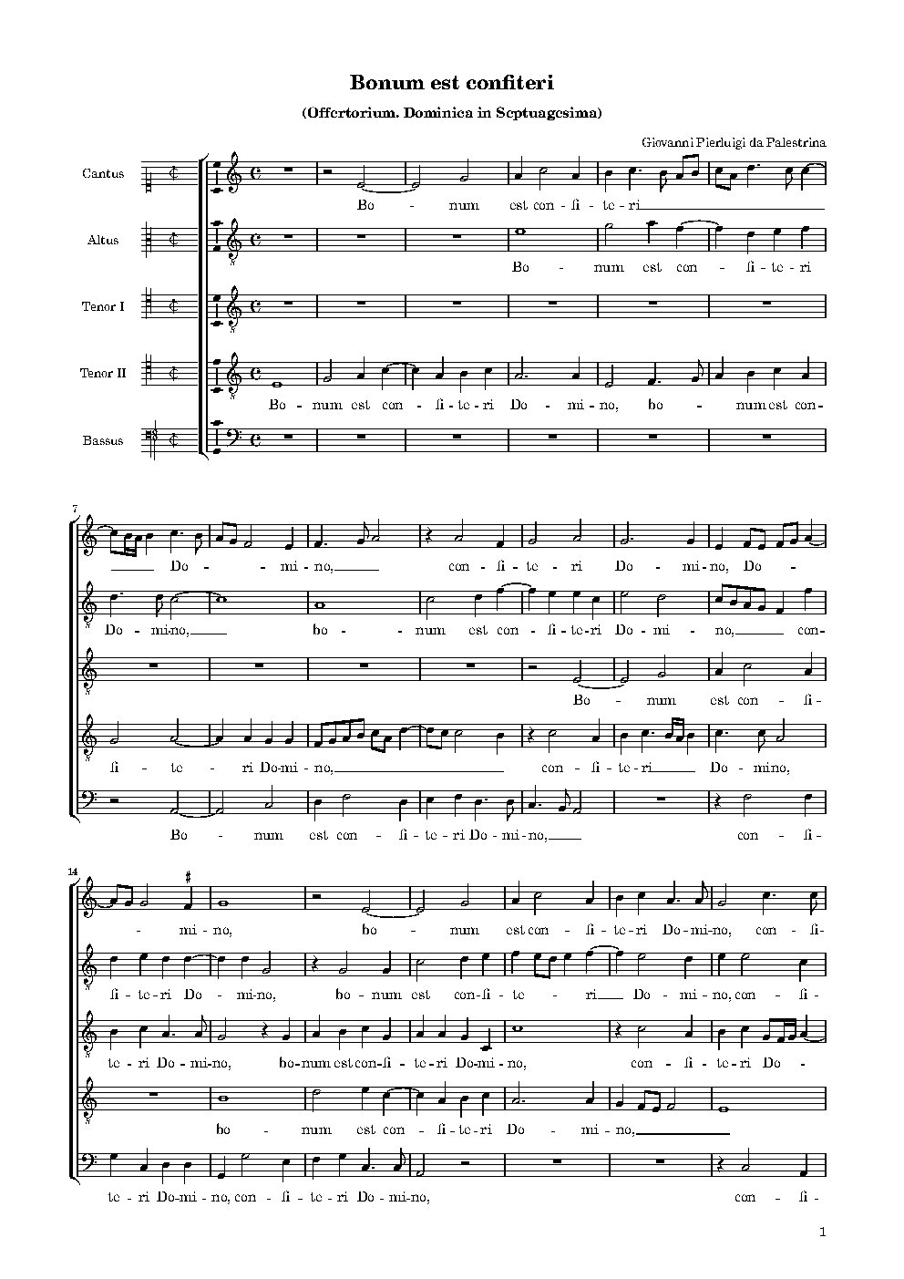 Bonum est confiteri - Choir Script PDF Thumbnail