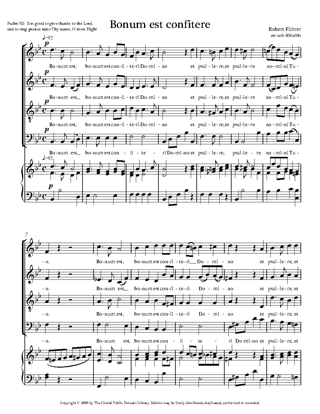 Bonum est, Op. 296, No. 4