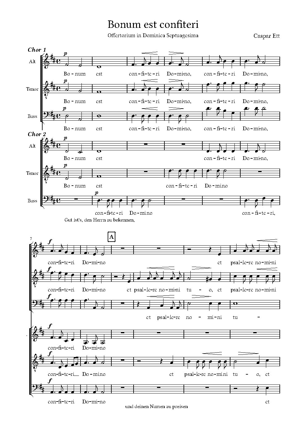 Bonum est confiteri - Choir Script PDF Thumbnail