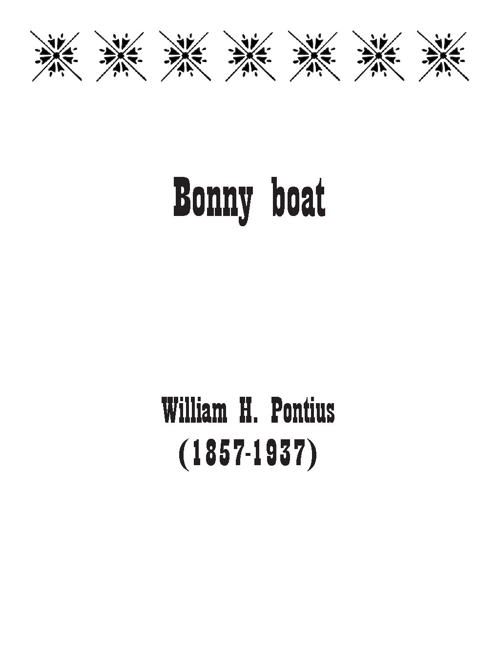 Bonny boat