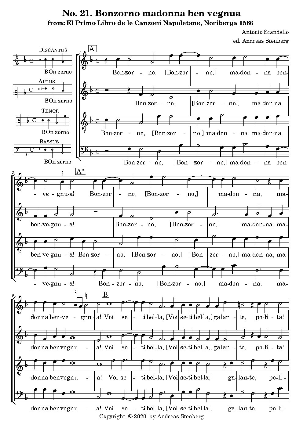 Bonzorno Madonna - Choir Script PDF Thumbnail