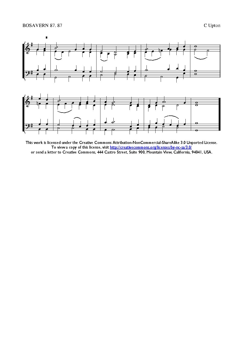 Bosavern - Choir Script PDF Thumbnail