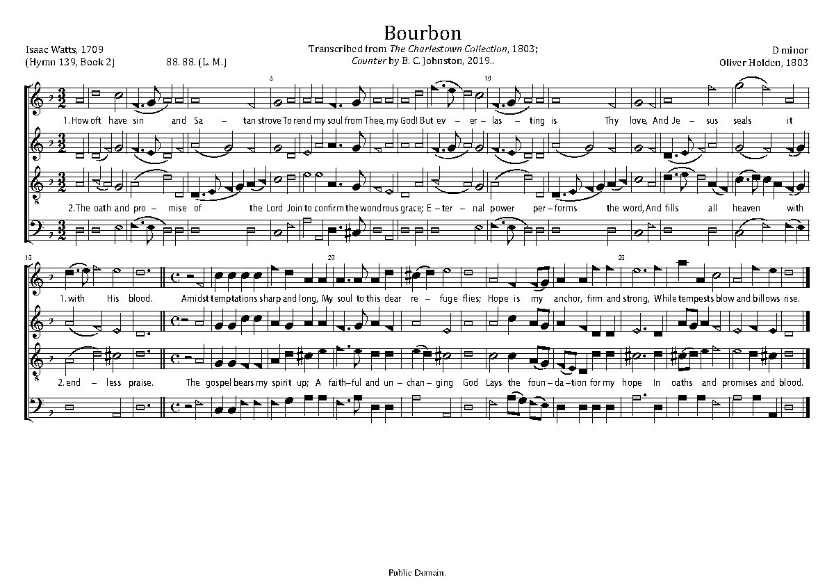 Bourbon - Choir Script PDF Thumbnail