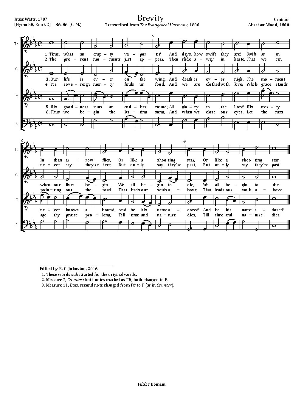 Brevity - Choir Script PDF Thumbnail