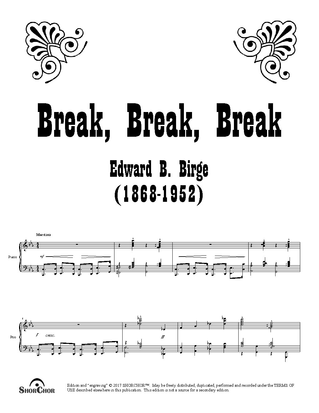 Break, Break, Break - Choir Script PDF Thumbnail