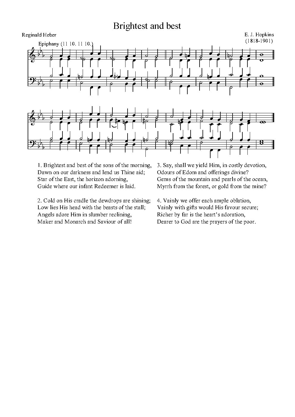 Brightest and best - Choir Script PDF Thumbnail