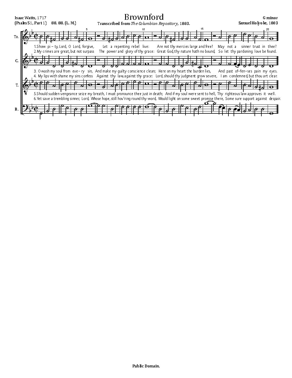 Brownford - Choir Script PDF Thumbnail