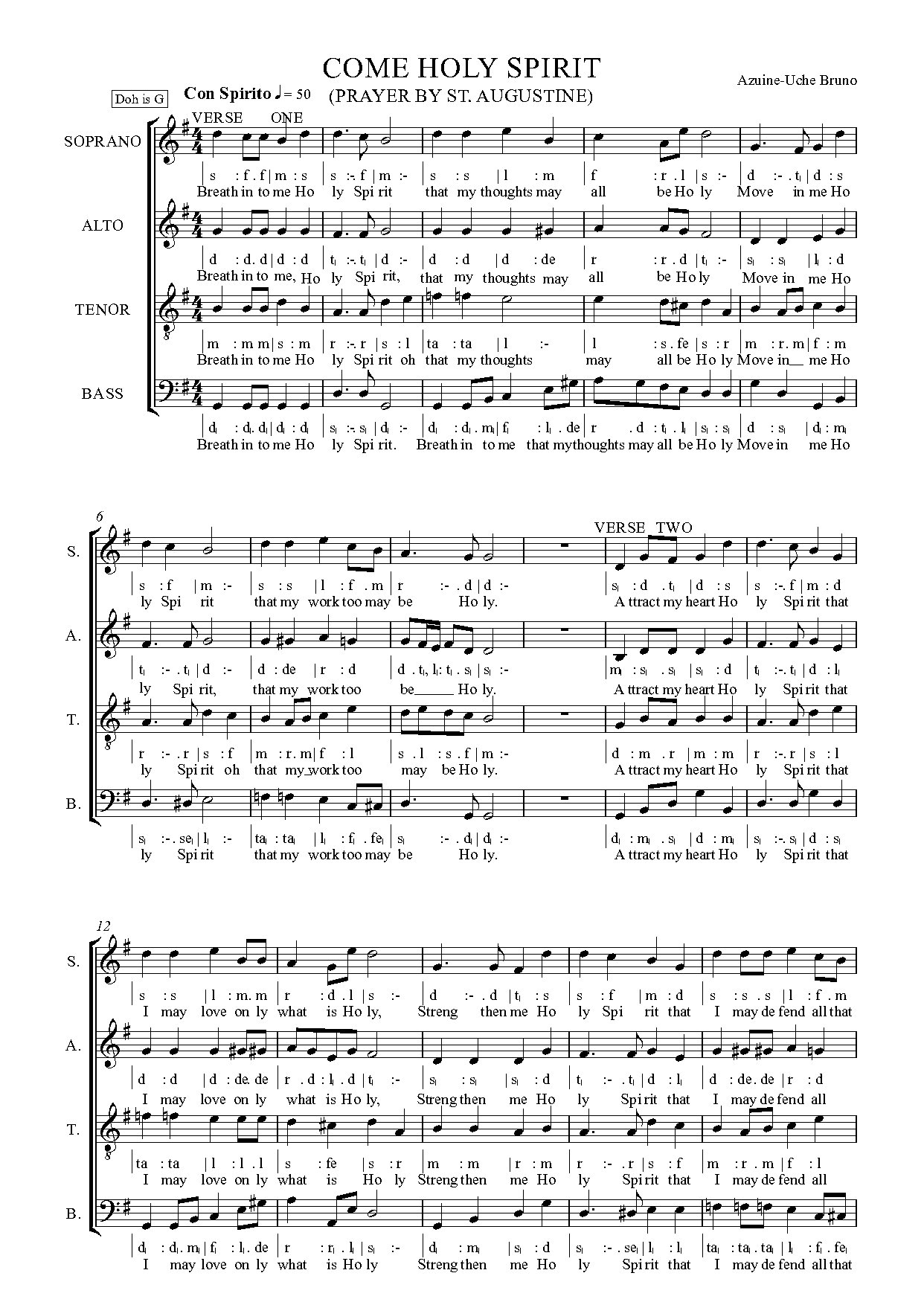 Come Holy Spirit