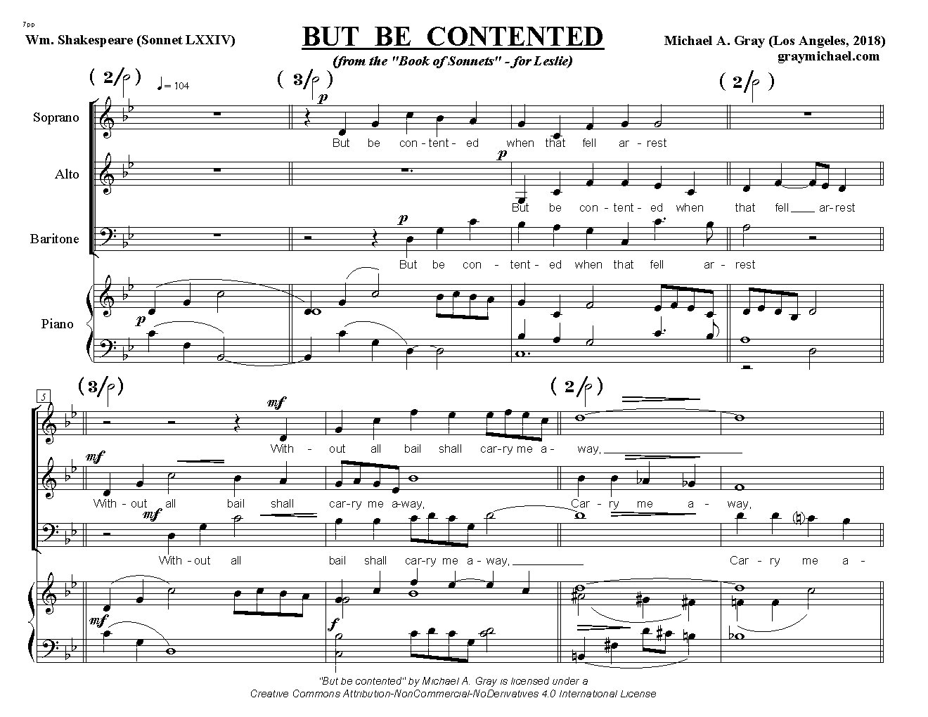 But be contented