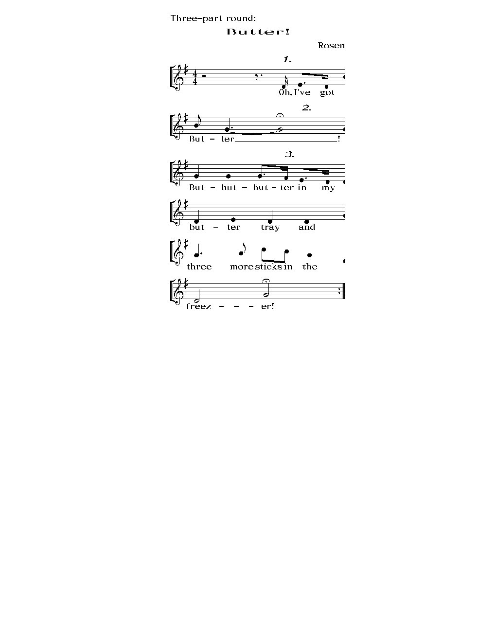 Butter - Choir Script PDF Thumbnail