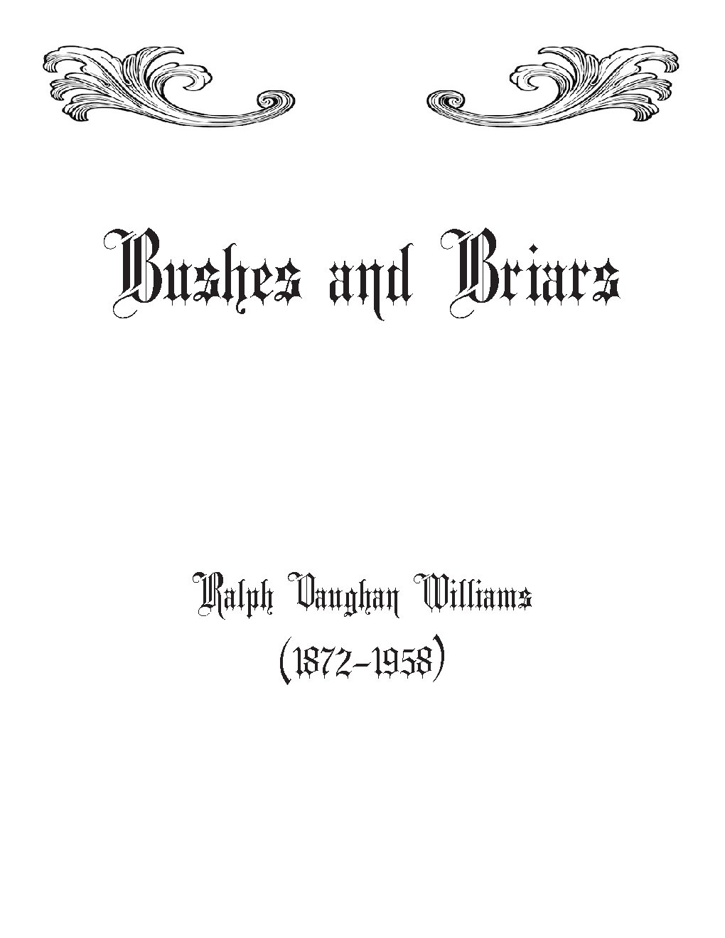 Bushes and briars