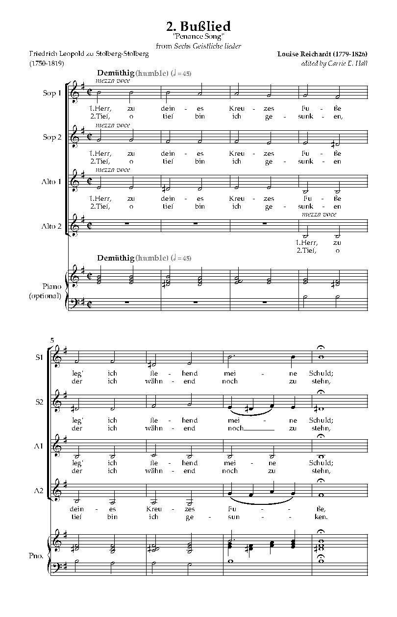 2. Bußlied - Choir Script PDF Thumbnail