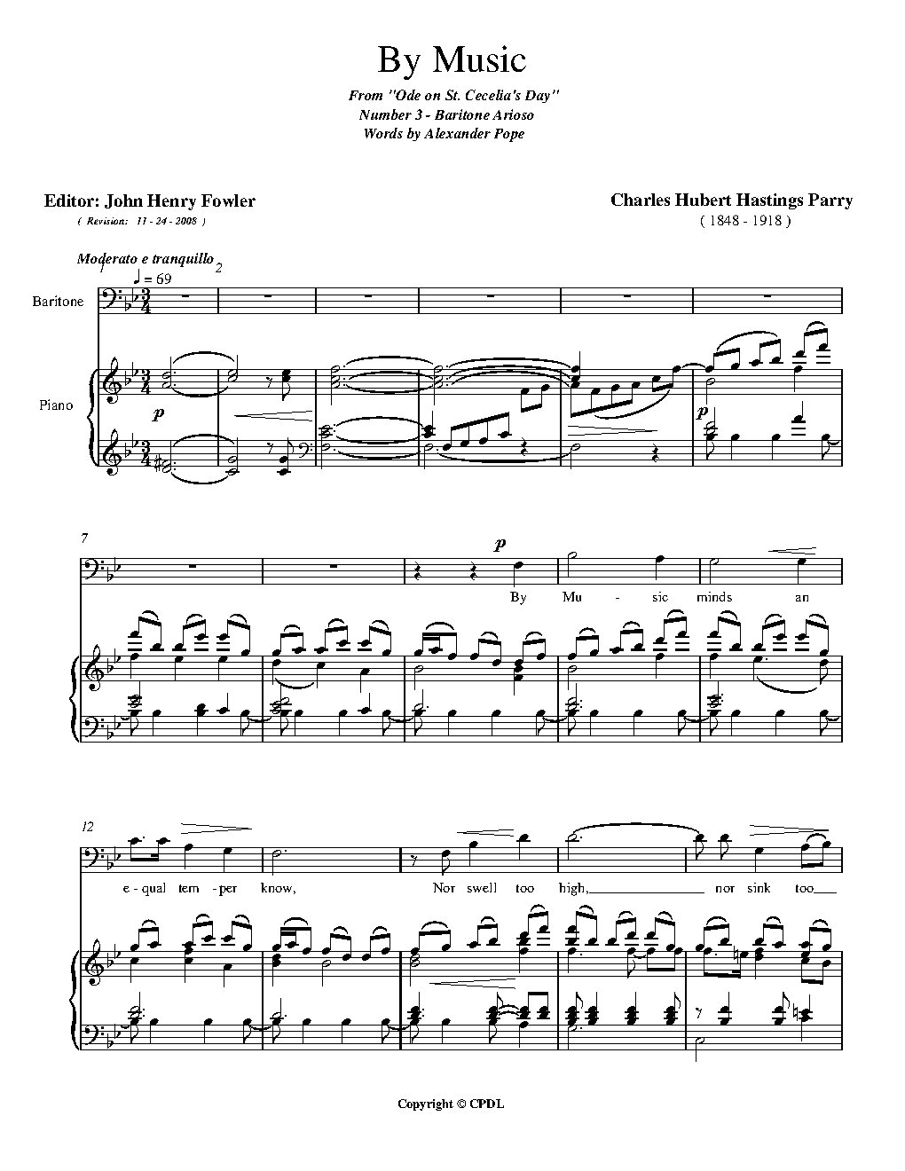 "By Music" from {{NoCo|Ode to St. Cecilia's Day - Choir Script PDF Thumbnail