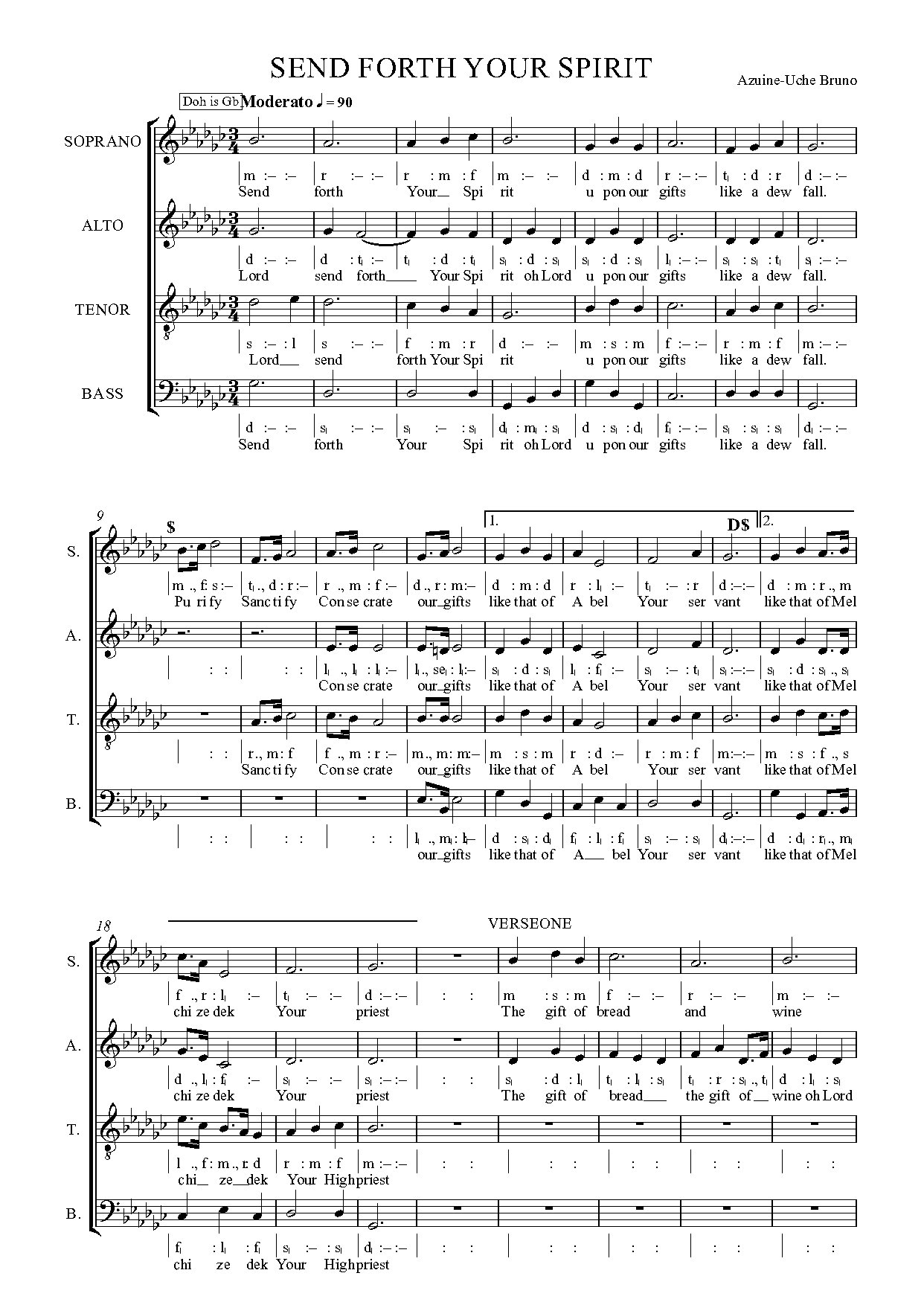 8 Send Forth - Full Score