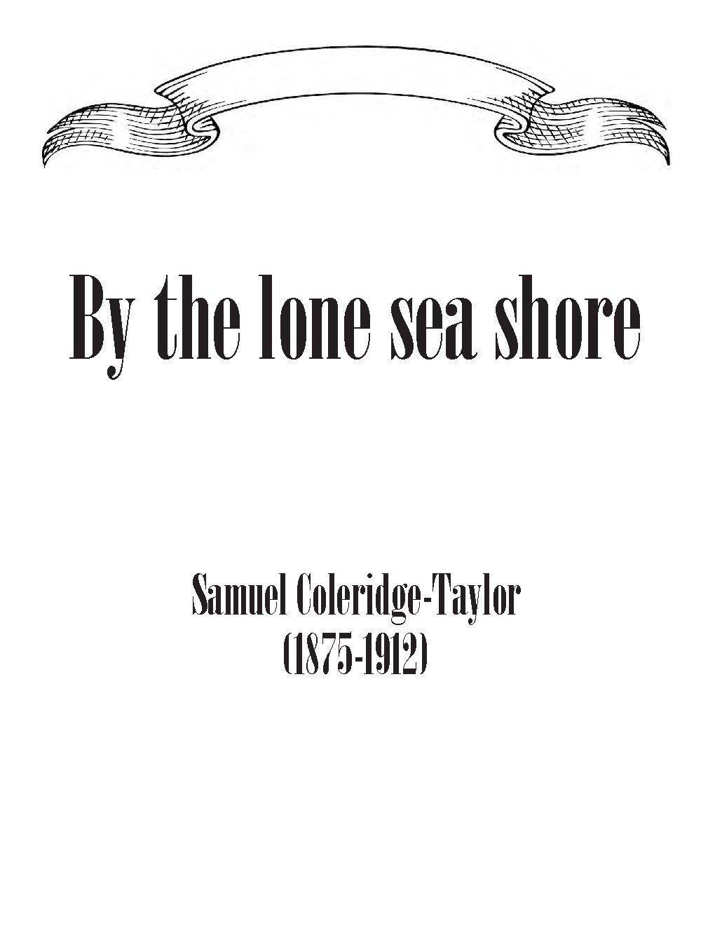 By the lone sea shore