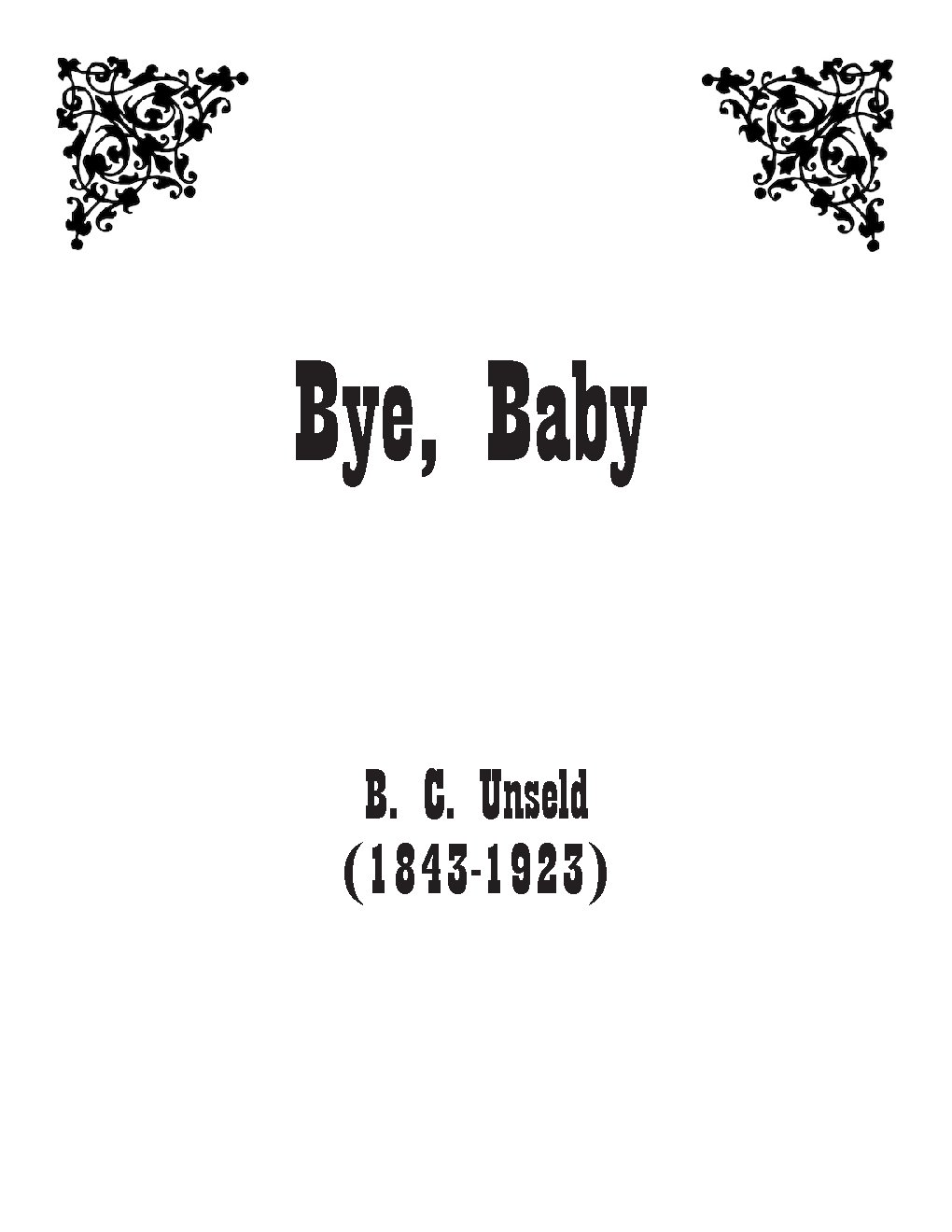 Bye, Baby - Choir Script PDF Thumbnail