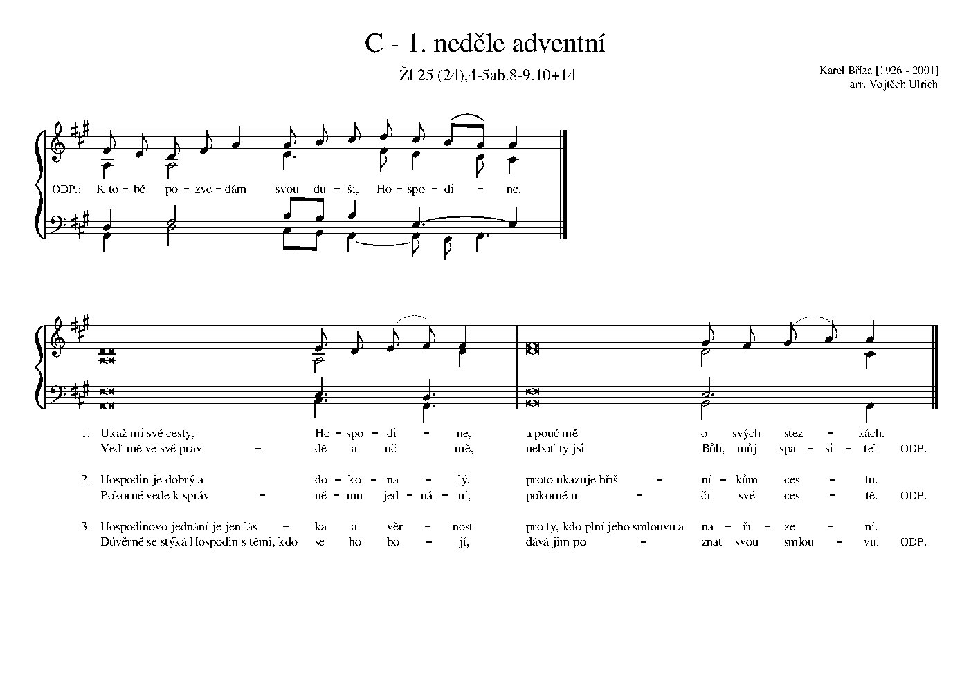 C - 1. neděle adventní