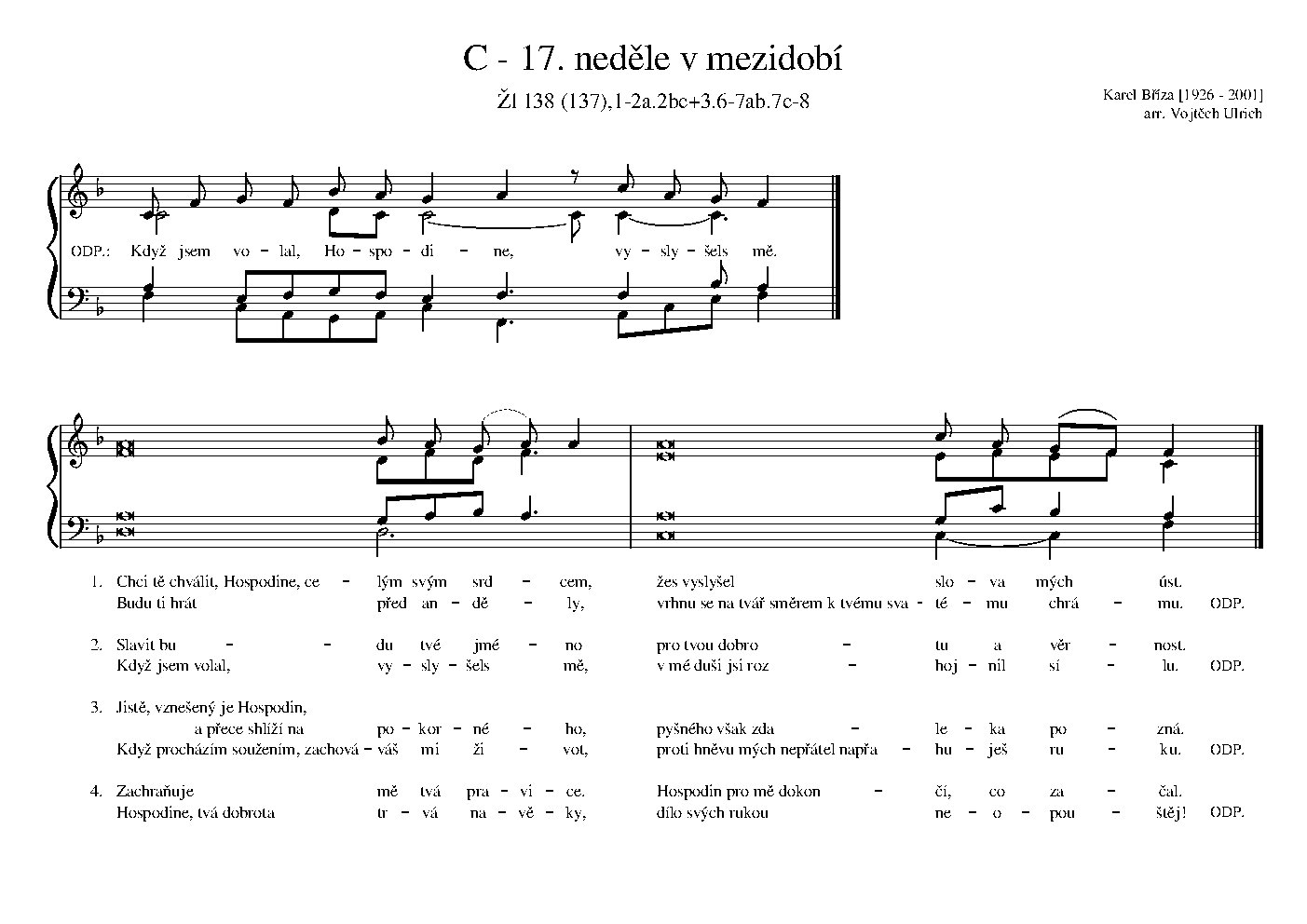 C - 17. neděle v mezidobí