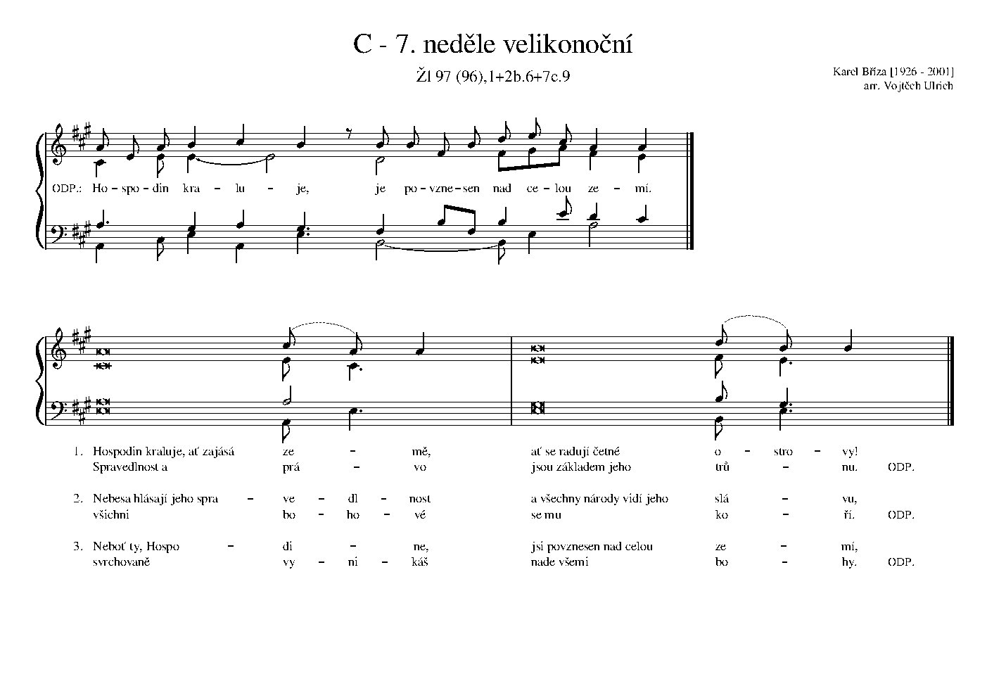 C - 7. neděle velikonoční