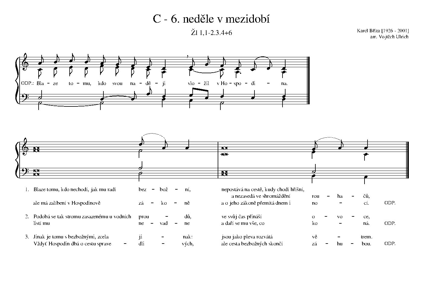 C - 6. neděle v mezidobí
