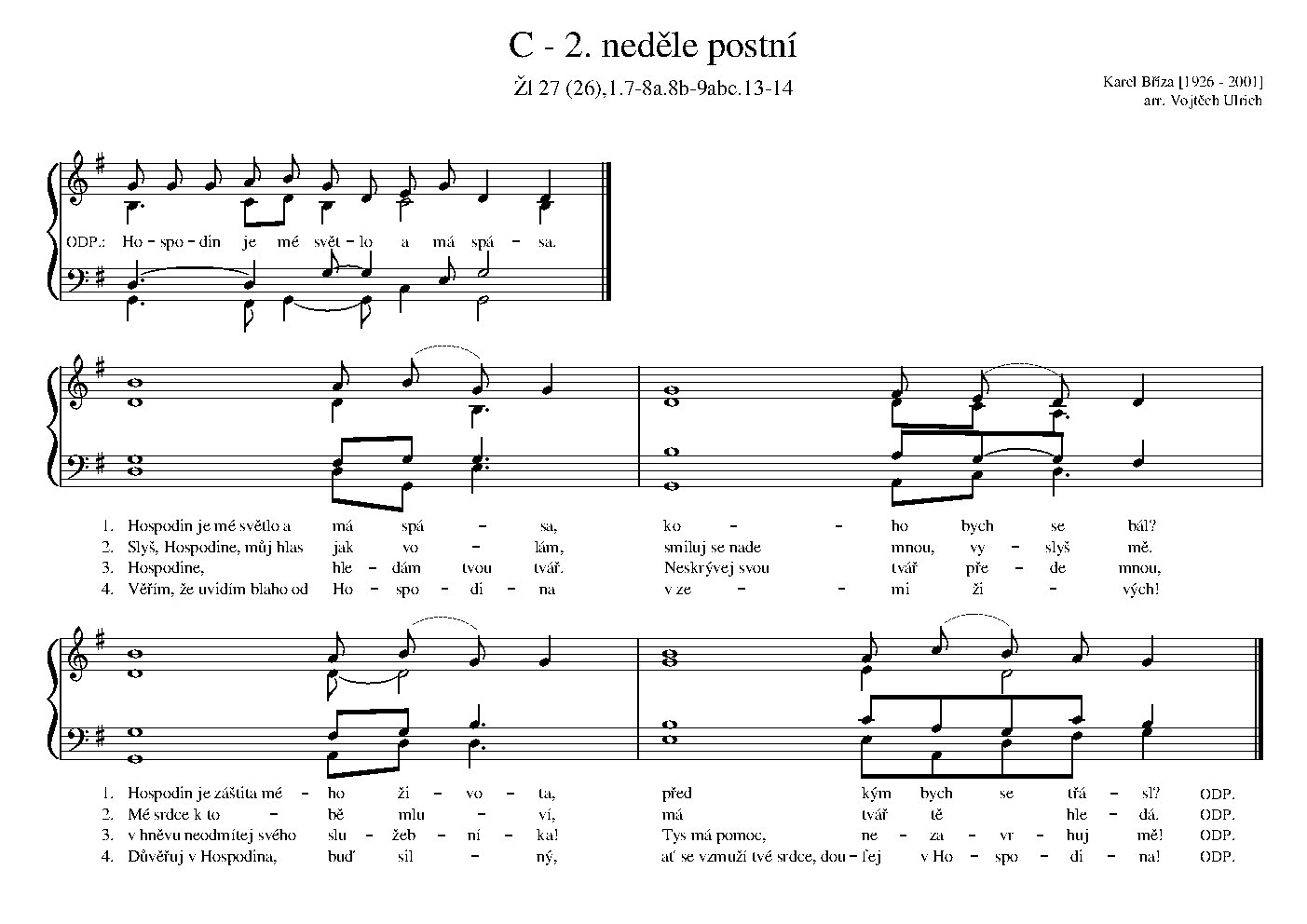 C - 2. neděle postní