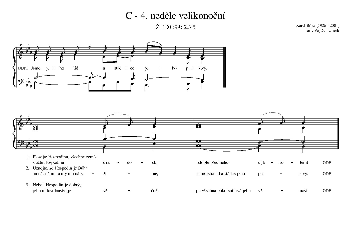 C - 4. neděle velikonoční