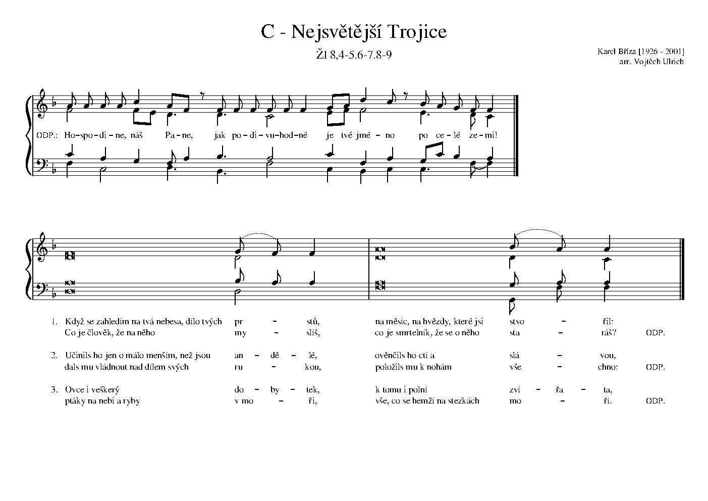 C - Nejsvětější Trojice