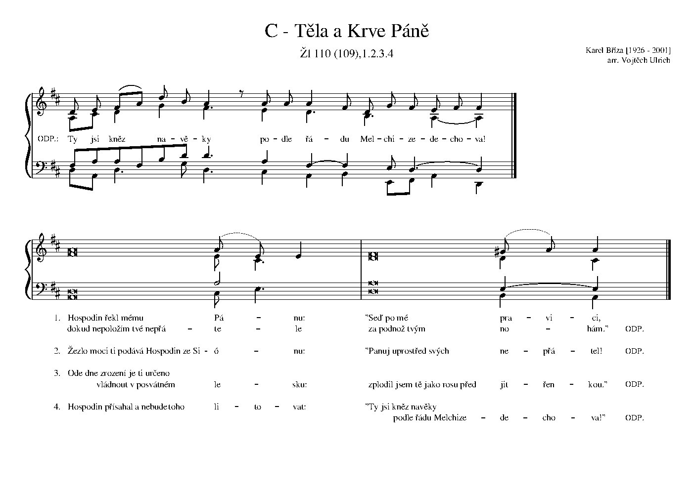 C - Těla a Krve Páně