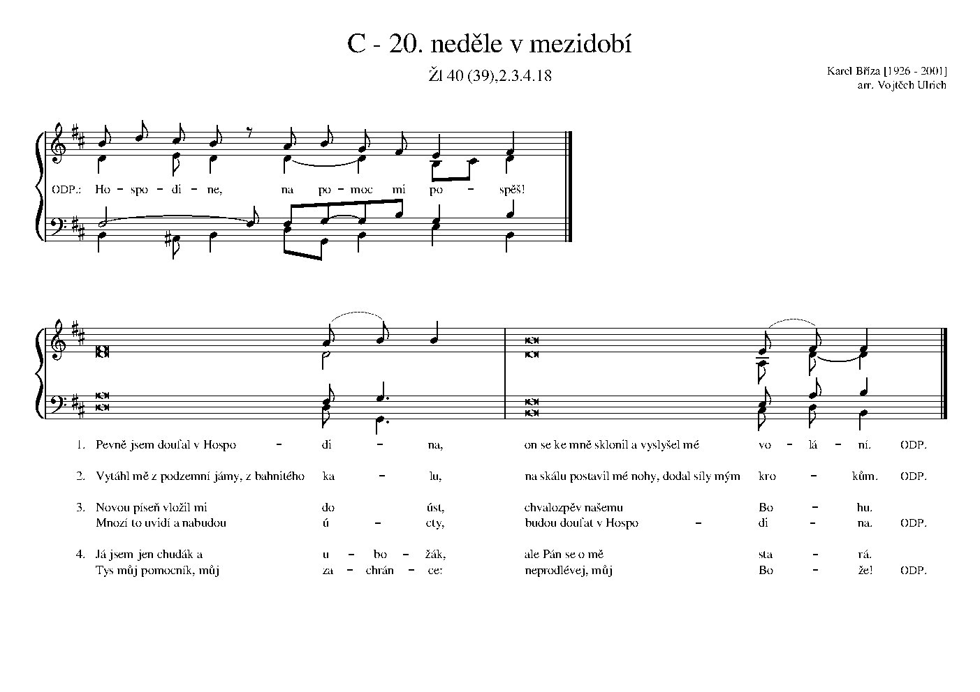 C - 20. neděle v mezidobí