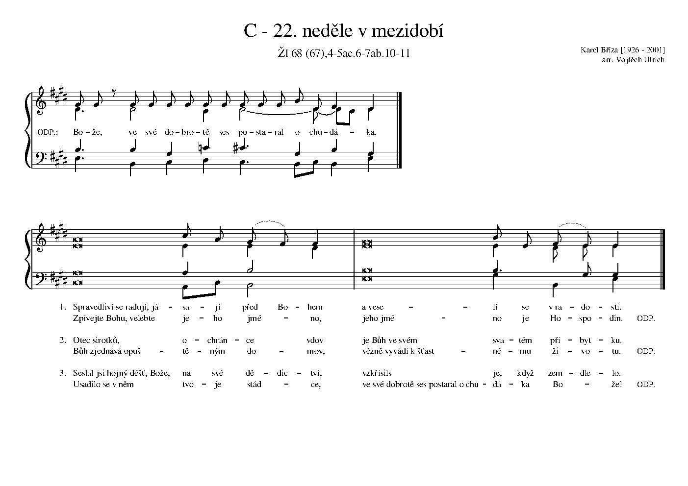 C - 22. neděle v mezidobí
