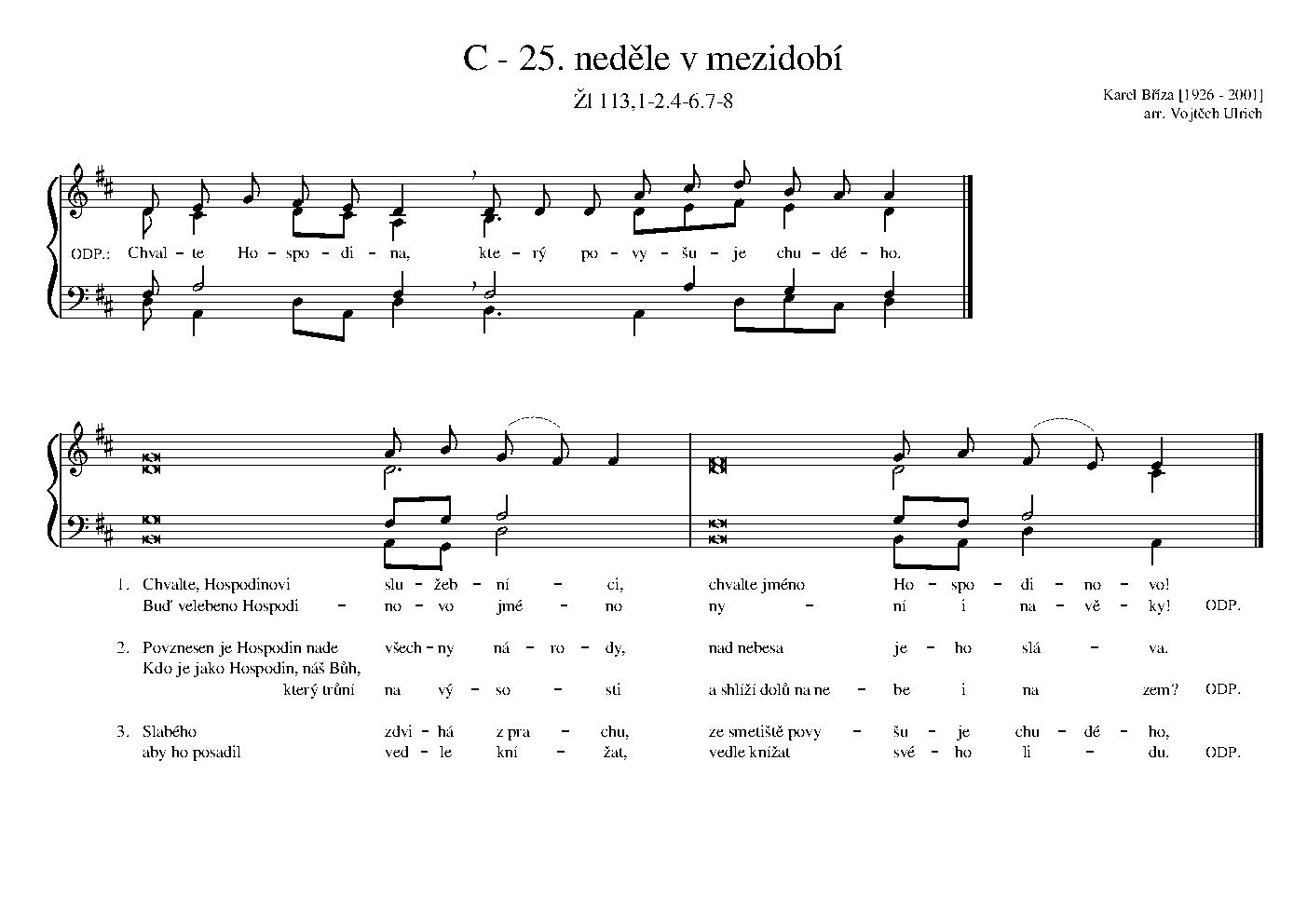 C - 25. neděle v mezidobí