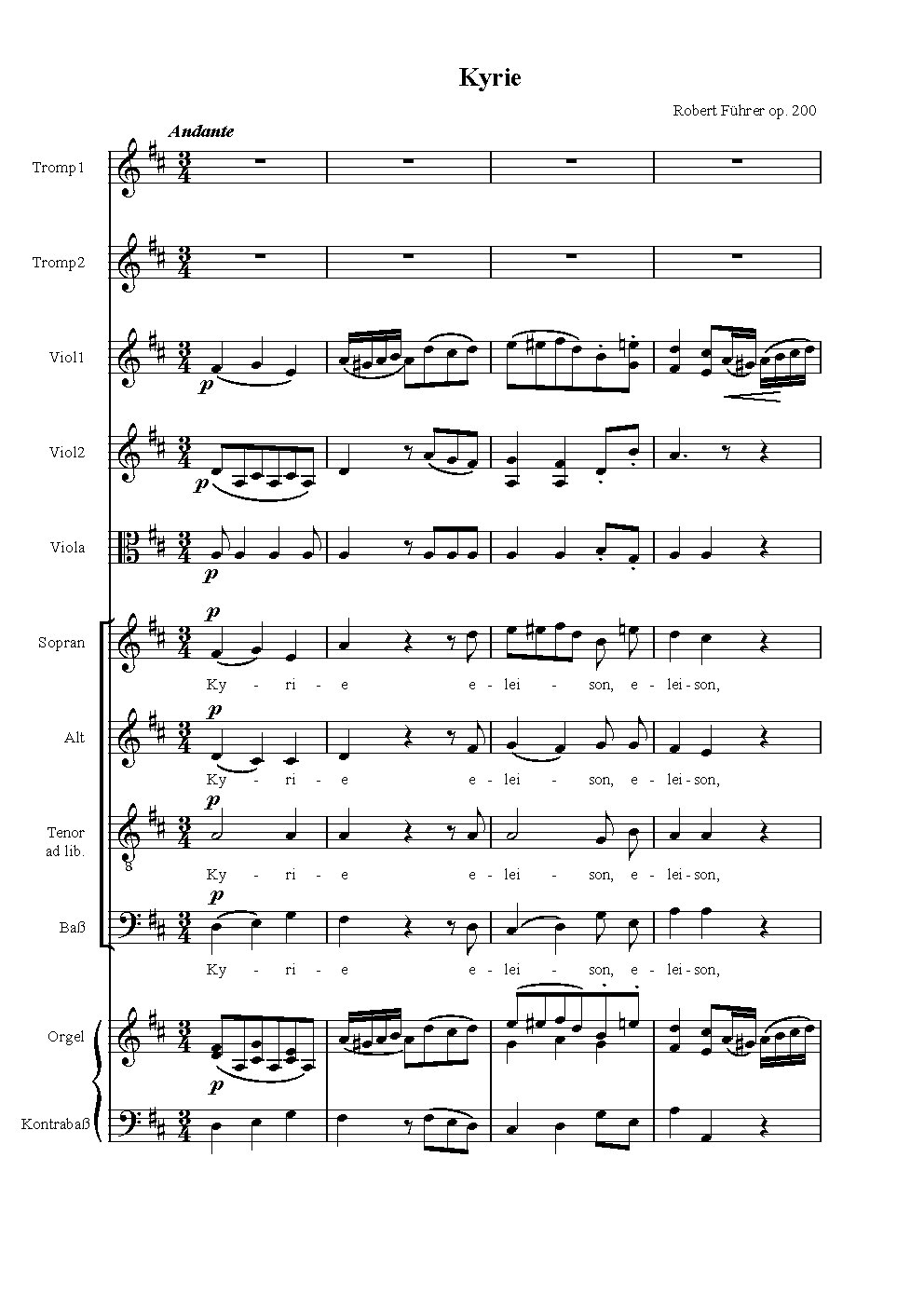 Caecilienmesse, Op. 200