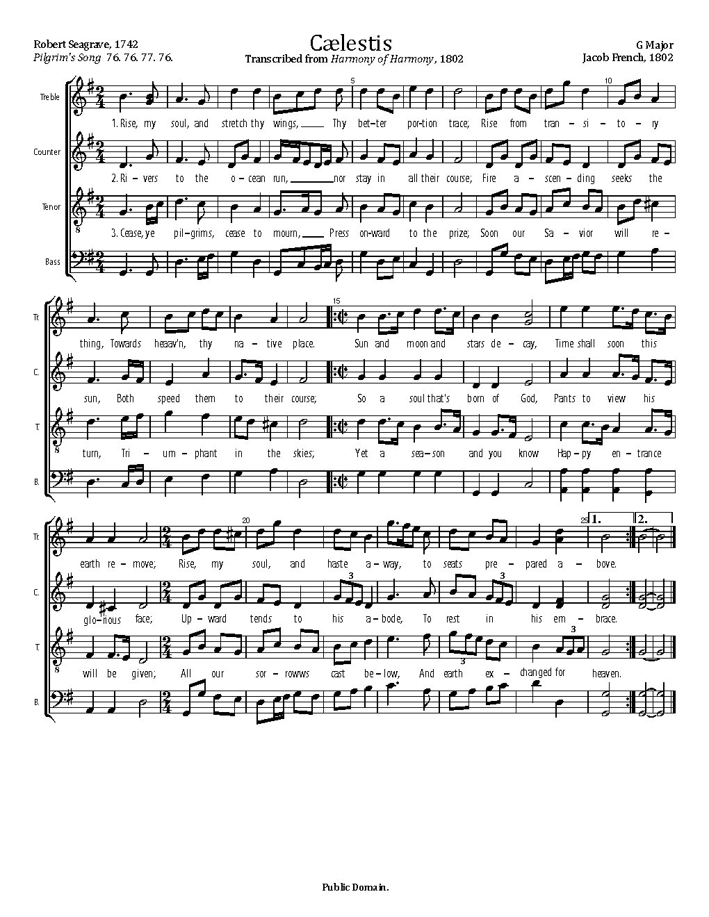Caelestis - Choir Script PDF Thumbnail