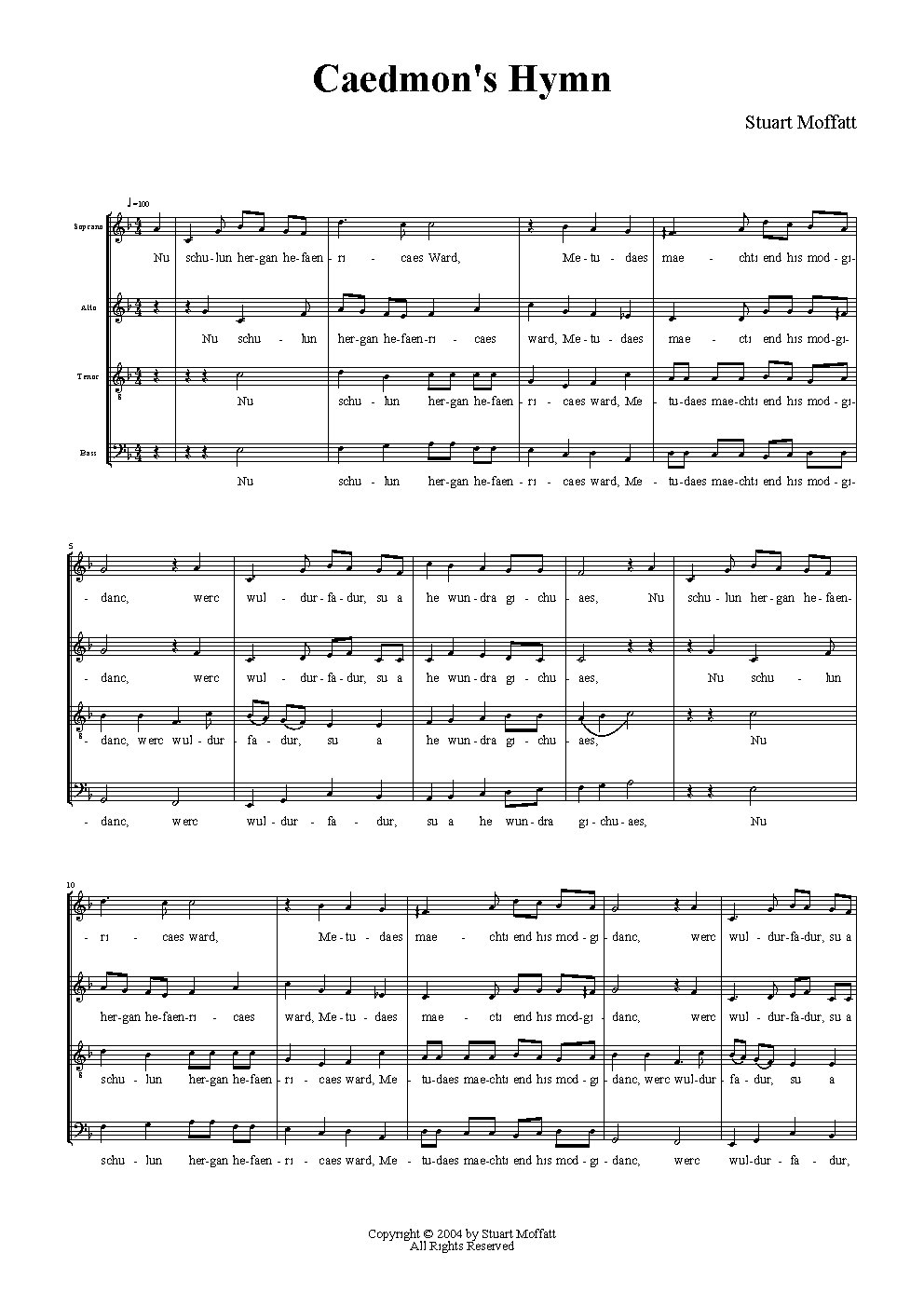 Caedmon's Hymn