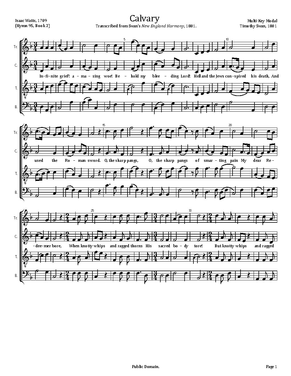 Calvary - Choir Script PDF Thumbnail