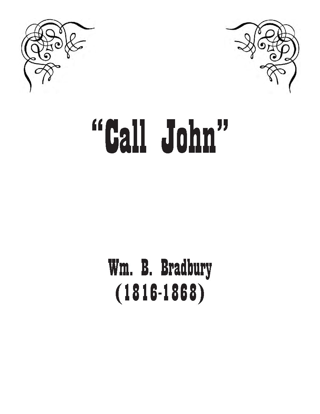 “Call John” - Choir Script PDF Thumbnail