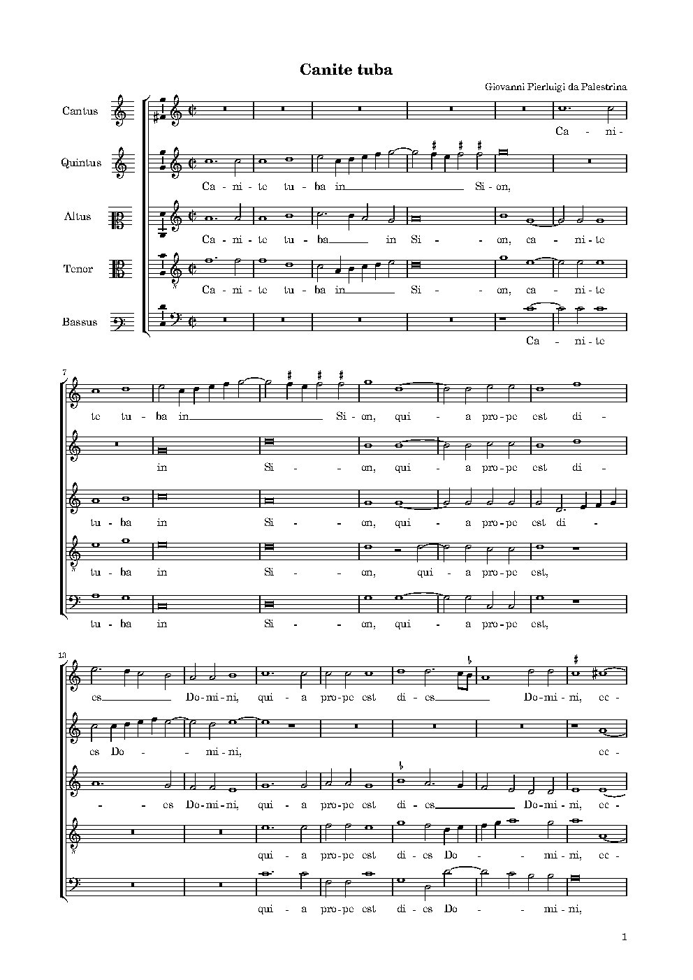 Canite tuba - Choir Script PDF Thumbnail