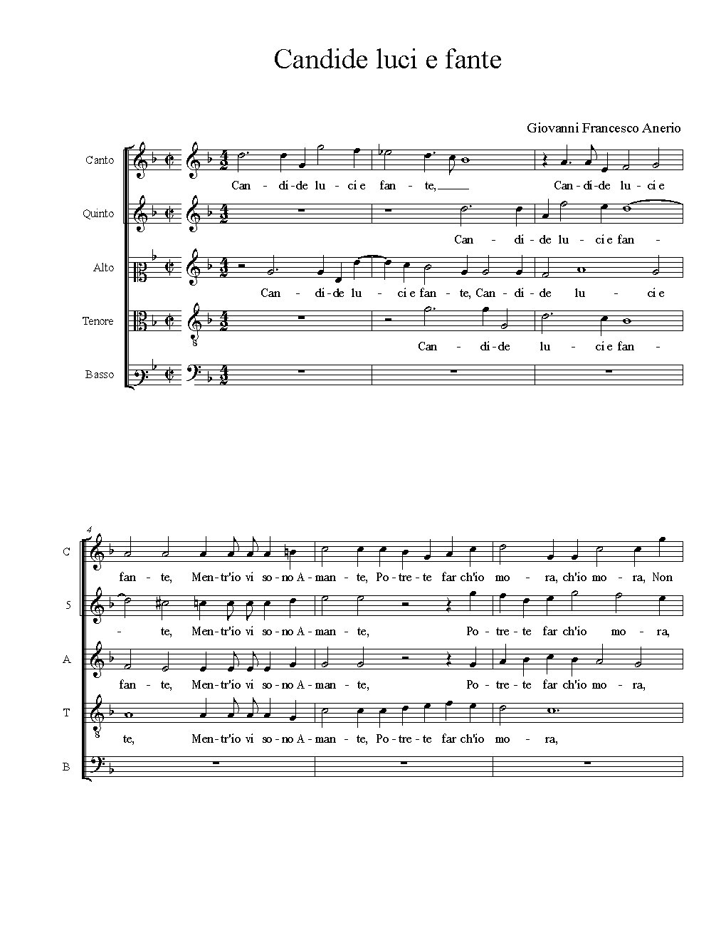 Candide luci e fante - Choir Script PDF Thumbnail
