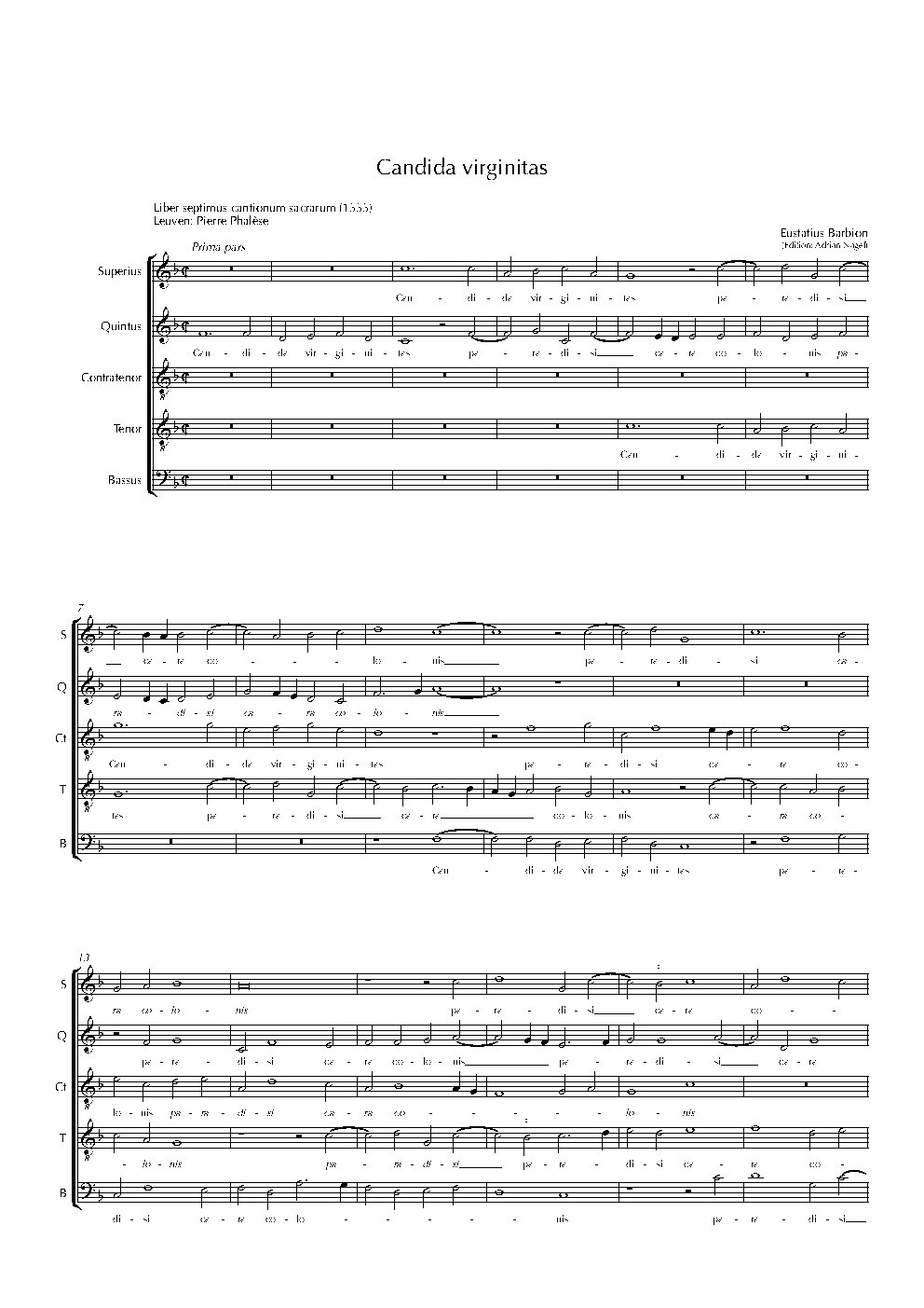 Candida virginitas - Choir Script PDF Thumbnail