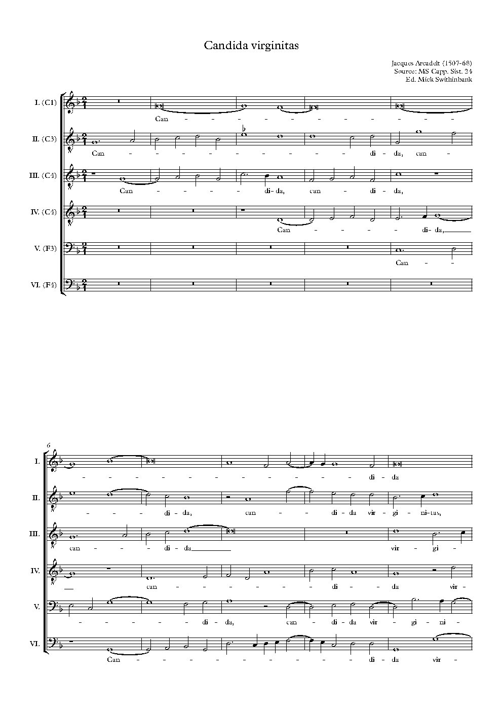 Candida virginitas - Choir Script PDF Thumbnail