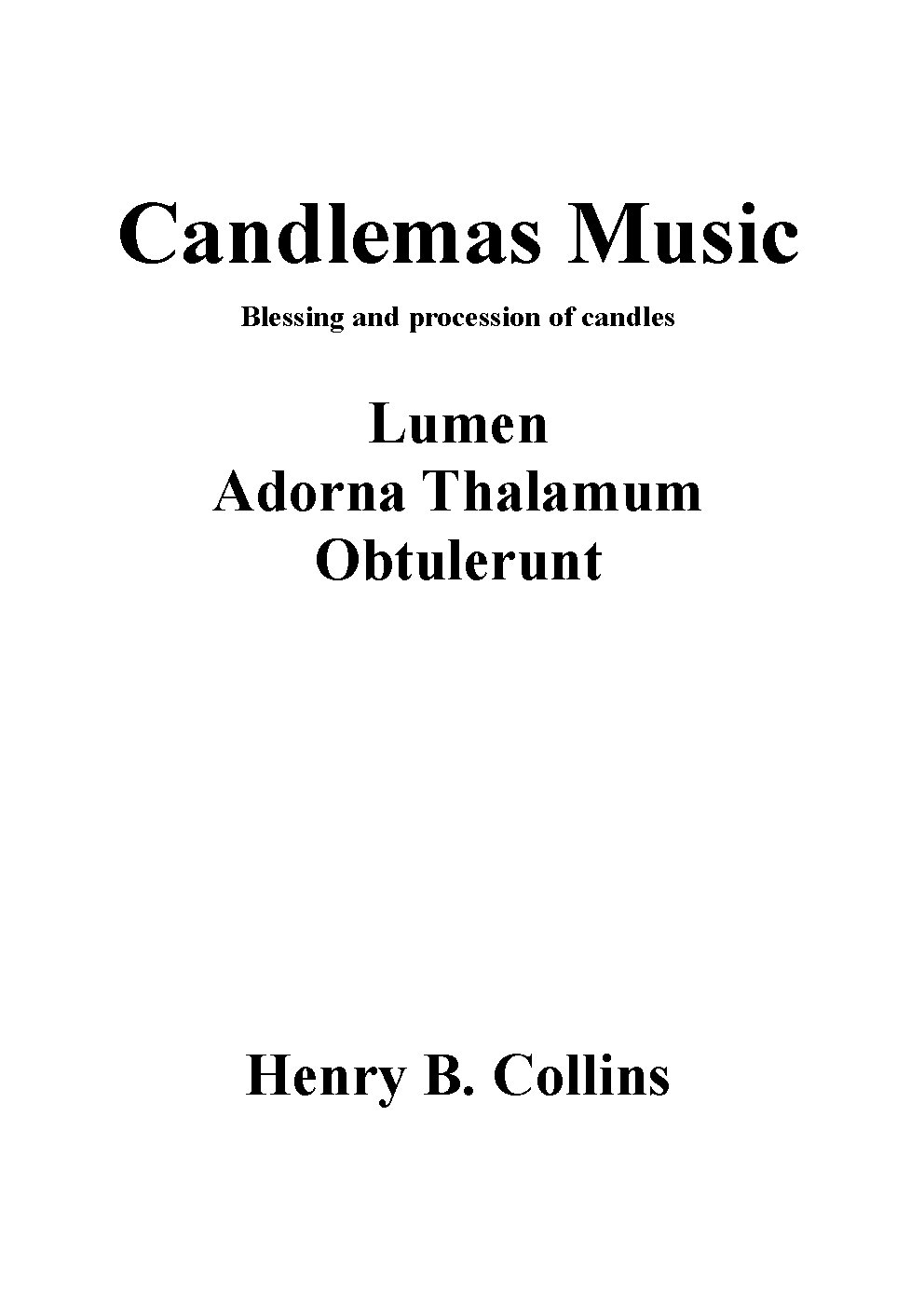 Candlemas music