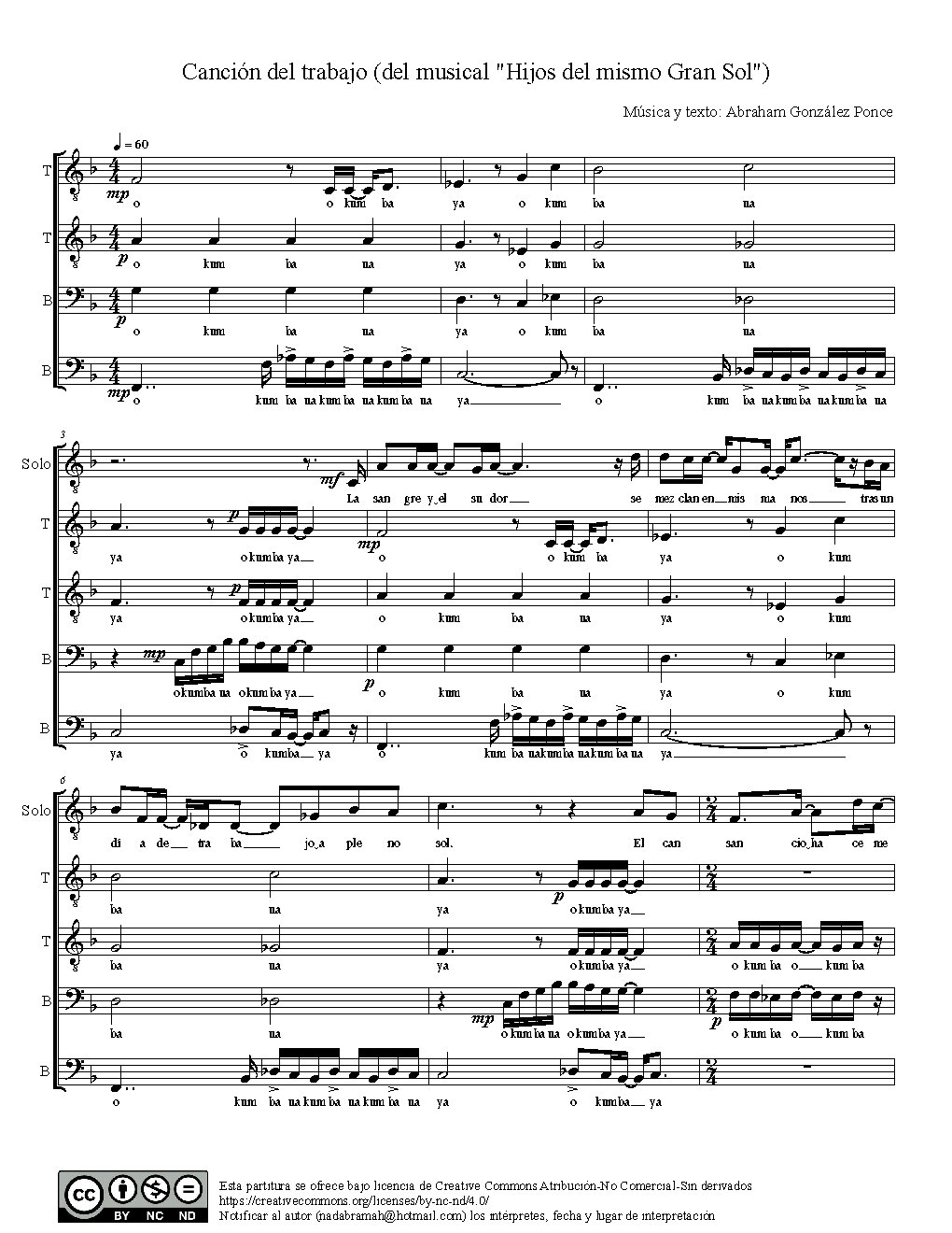 Canción del trabajo