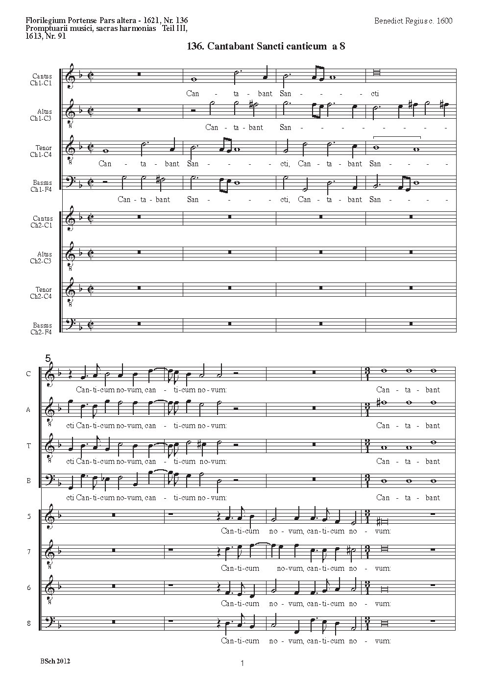 Cantabant sancti Canticum novum